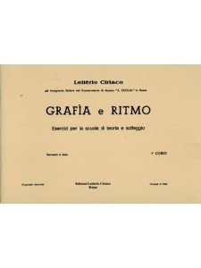 Grafia e ritmo - 1° corso