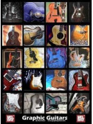 Graphic Guitars Poster (Wall Chart)