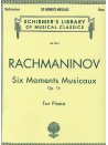 Six Moments Musicaux Op.16 (For Piano)