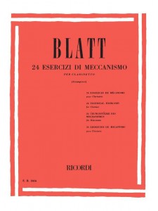 Blatt - 24 Esercizi di meccanismo (clarinetto)