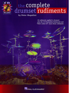 The Complete Drumset Rudiments (book/CD)