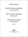 Sechs Konzertetüden für Klavier op. 28