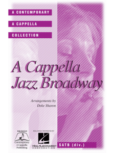 A Cappella Jazz Broadway