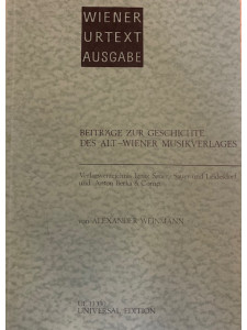 Verlagsverzeichnis Ignaz Sauer und Leidesdorf und Anton Berka & Comp.