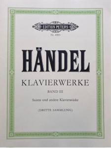 Handel - Klavierwerke Band III