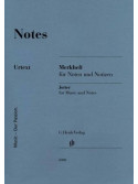 Sketchbook for music and notes