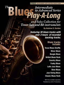 The Blues Play-A-Long for Tenor Sax - Intermediate Series (book/download audio MP3)